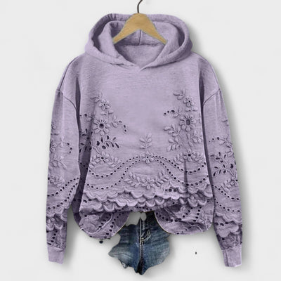 Grace – Vintage Hoodie με λουλουδάτο σχέδιο