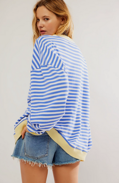 Μάνα | Ριγέ Oversize Πουλόβερ