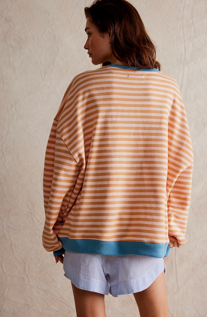 Μάνα | Ριγέ Oversize Πουλόβερ