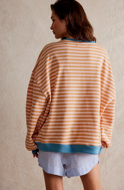 Μάνα | Ριγέ Oversize Πουλόβερ